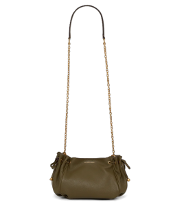 SAC EN CUIR GRAINÉ LE MINI 24 KAKI DAREL