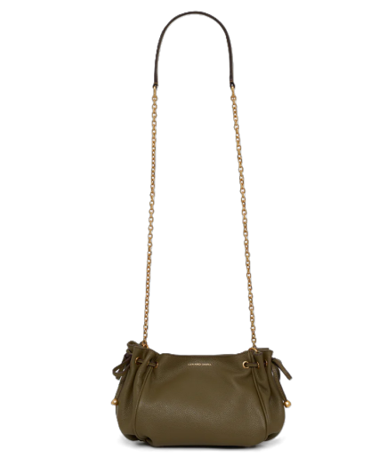 SAC EN CUIR GRAINÉ LE MINI 24 KAKI DAREL