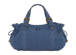 SAC À MAIN EN TOILE LAVÉE 18H OUTREMER DAREL