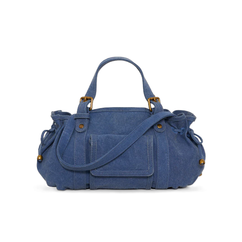 SAC À MAIN EN TOILE LAVÉE 18H OUTREMER DAREL