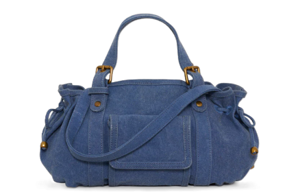 SAC À MAIN EN TOILE LAVÉE 18H OUTREMER DAREL