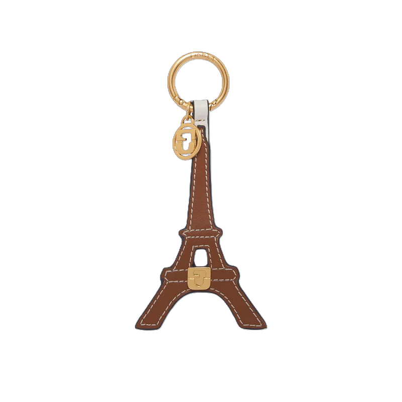 CHARM EN CUIR PARIS GD COGNAC DAREL