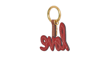 CHARM EN CUIR LOVE ROUGE DAREL