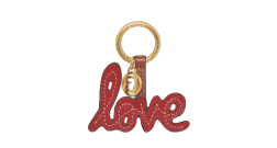 CHARM EN CUIR LOVE ROUGE DAREL