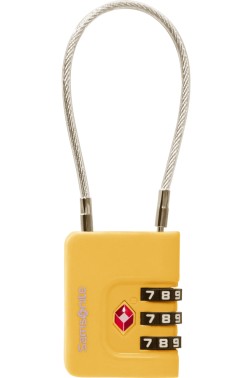 CADENAS À CABLE TA RÉVOLUTION JAUNE SAMSONITE