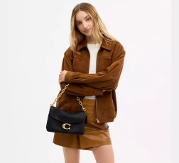 SAC ÉPAULE AVEC CHAÎNE TABBY 26 NOIR COACH