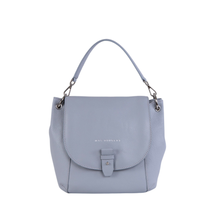 PETIT SAC BESACE CUIR MANDALAY2 MAGDA2 BLEU GRIS MD