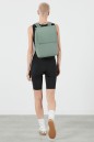 SAC À DOS SQUARE LOST IN BERLIN YOGA GREEN LIPAULT