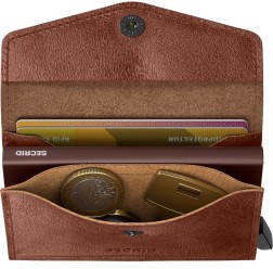 ENVELOPPE WALLET VINTAGE SECRID COGNAC