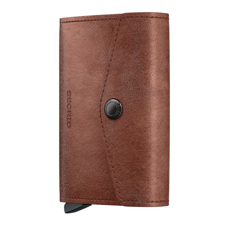 ENVELOPPE WALLET VINTAGE SECRID COGNAC
