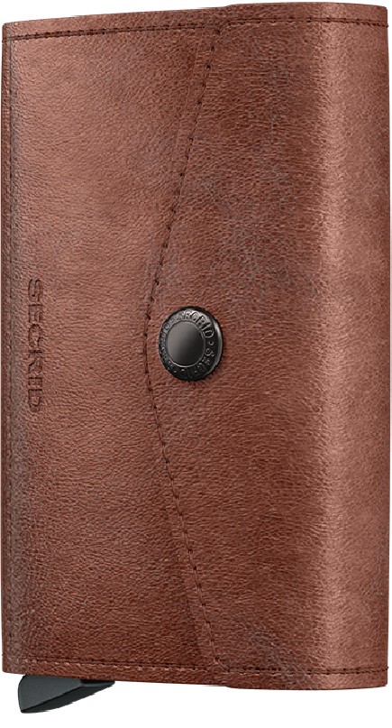 ENVELOPPE WALLET VINTAGE SECRID COGNAC