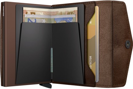 ENVELOPPE WALLET VINTAGE SECRID CHOCOLAT