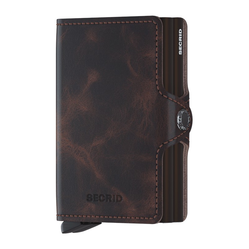 PORTE CARTES TWINWALLET VINTAGE CHOCOLAT SECRID PORTE CARTES TWINWALLET VINTAGE CHOCOLAT SECRID