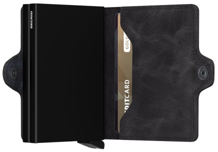 PORTE CARTES TWINWALLET VINTAGE NOIR SECRID