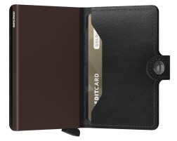 PORTE CARTES MINIWALLET ORIGINAL BLACK/BROWN SECRID