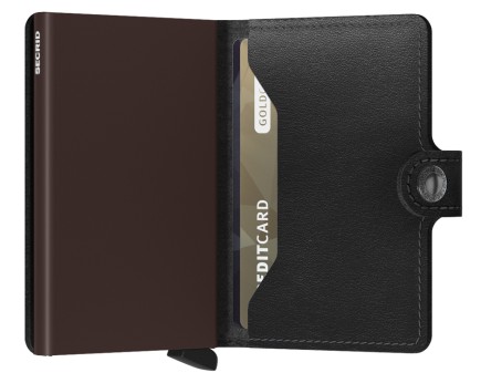 PORTE CARTES MINIWALLET ORIGINAL BLACK/BROWN SECRID