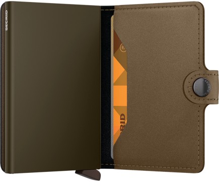 PORTE CARTES MINIWALLET MATTE SATIN BRONZE SECRID