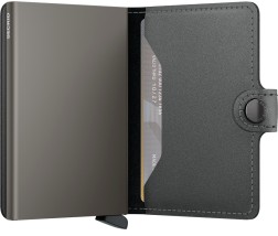 PORTE CARTES MINIWALLET MATTE SATIN STEEL SECRID