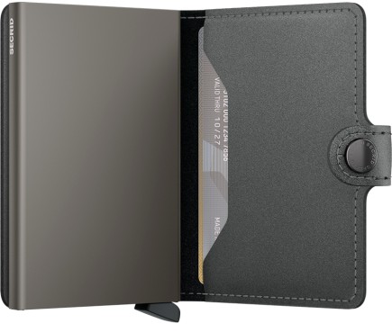 PORTE CARTES MINIWALLET MATTE SATIN STEEL SECRID
