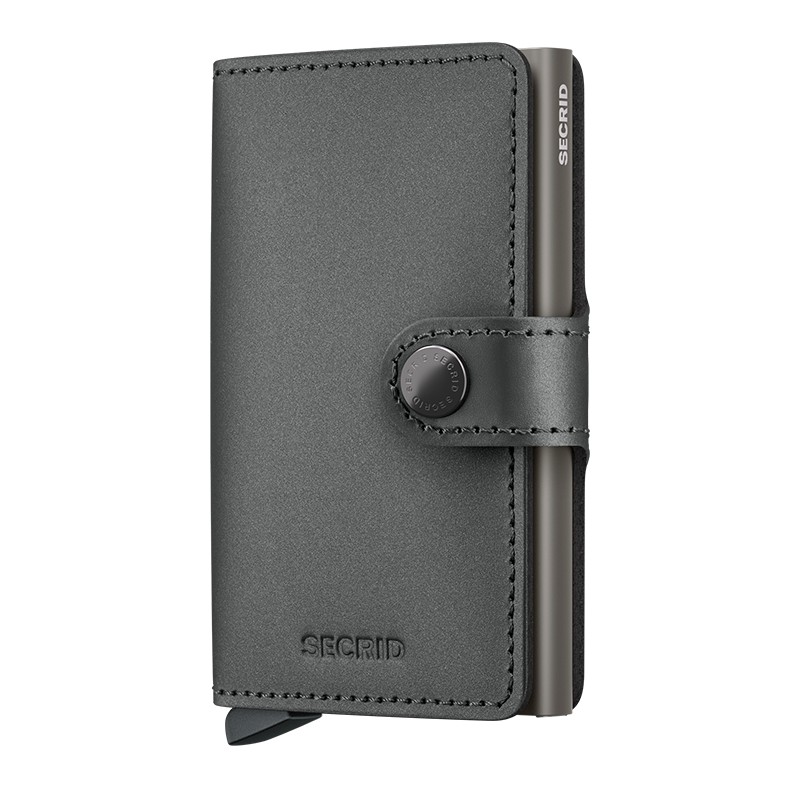 PORTE CARTES MINIWALLET MATTE SATIN STEEL SECRID