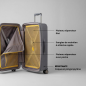 VALISE VERTICALE A ROULETTES SONDO ÉVOLUTION 77 cm CHAMPAGNE JUMP