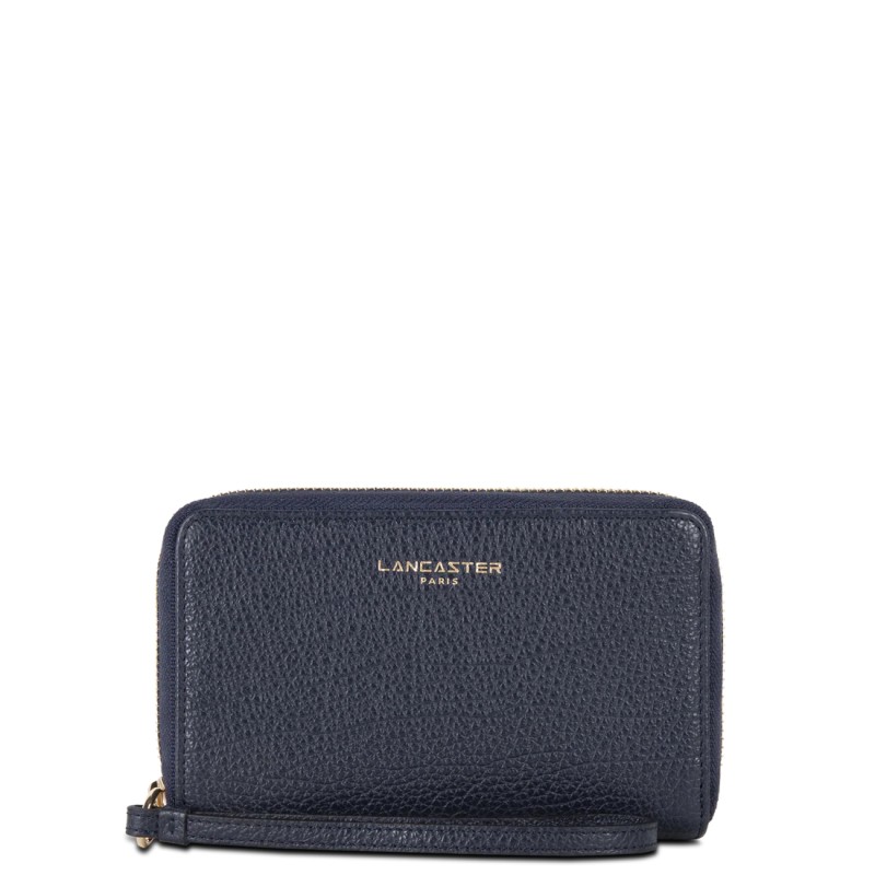 PORTEFEUILLE ZIPPÉ DUNE BLEU FONCÉ LANCASTER