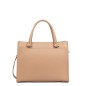 SAC À MAIN FOULONNÉ DOUBLE DAILY NATUREL IN BEIGE LANCASTER SAC À MAIN FOULONNÉ DOUBLE DAILY NATUREL IN BEIGE LANCASTER