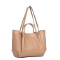 TRÉS GRAND SAC CABAS ÉPAULE FOULONNÉ DOUBLE LOUISA NATUREL IN BEIGE LANCASTER TRÉS GRAND SAC CABAS ÉPAULE FOULONNÉ DOUBLE LOUISA NATUREL IN BEIGE LANCASTER