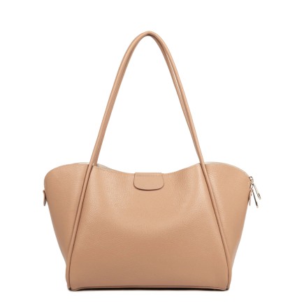 TRÉS GRAND SAC CABAS ÉPAULE IDA DOUBLE NATUREL IN BEIGE LANCASTER