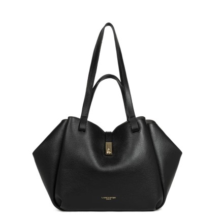 GRAND SAC CABAS ÉPAULE MILANO HORIZON NOIR LANCASTER