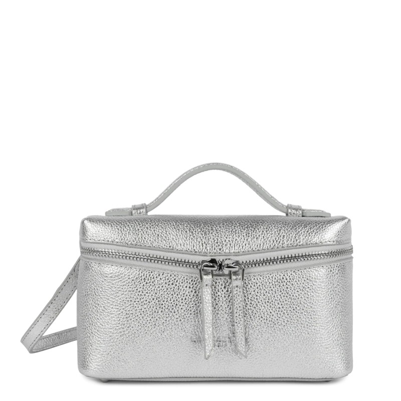 PETIT SAC BOITE MILANO TRÉSOR ARGENT LANCASTER PETIT SAC BOITE MILANO TRÉSOR ARGENT LANCASTER