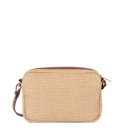 SAC TROTTEUR MINI OSIER COGNAC LANCASTER