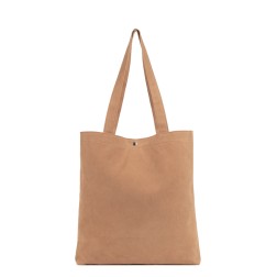 SAC CABAS ÉPAULE SUÉDINE KBA MOKA LANCASTER