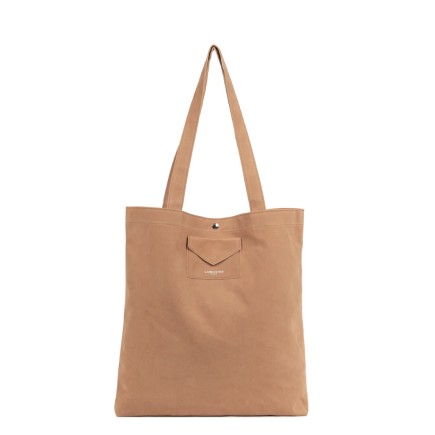 SAC CABAS ÉPAULE SUÉDINE KBA MOKA LANCASTER