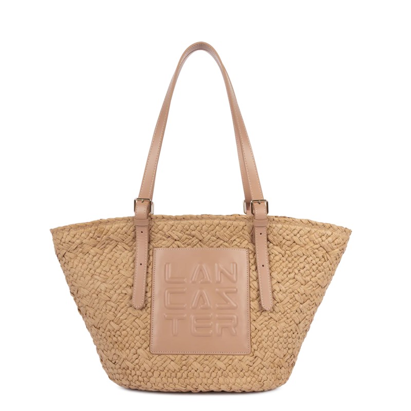 SAC CABAS ÉPAULE LE PANIER NATUREL LANCASTER