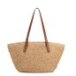 GRAND SAC CABAS ÉPAULE LE PANIER COGNAC LANCASTER