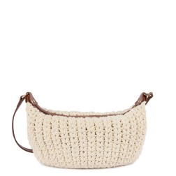 PETIT SAC BESACE TRESSÉ COTON CAMEL LANCASTER