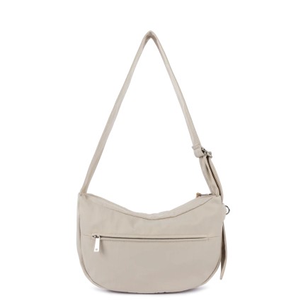 SAC BESACE BASIC LOVE BEIGE FUMÉ LANCASTER