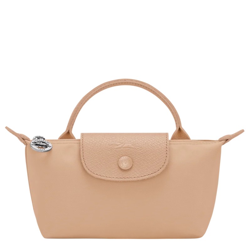 LONGCHAMP LE PLIAGE ONE TROUSSE COSMÉTIQUE AVEC POIGNÉE BEIGE