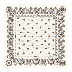 CARRÉ DE SOIE 50CM FRENCH BANDANA LONGCHAMP CAJOU