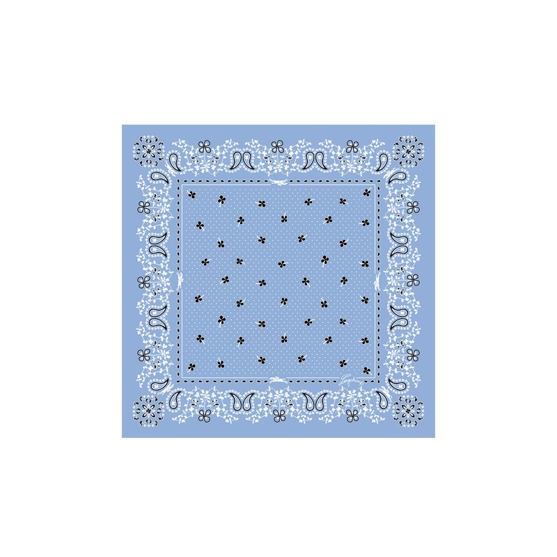 CARRÉ DE SOIE 50CM FRENCH BANDANA LONGCHAMP VAGUE