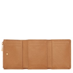 LONGCHAMP LE FOULONNÉ PORTEFEUILLE COMPACT PÉCAN