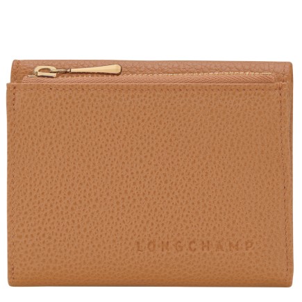 LONGCHAMP LE FOULONNÉ PORTEFEUILLE COMPACT PÉCAN
