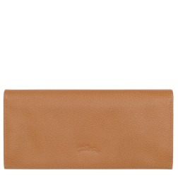 LONGCHAMP LE FOULONNÉ PORTEFEUILLE LONG À RABAT PÉCAN