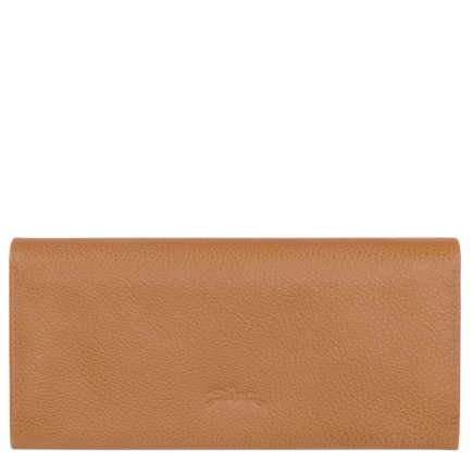 LONGCHAMP LE FOULONNÉ PORTEFEUILLE LONG À RABAT PÉCAN