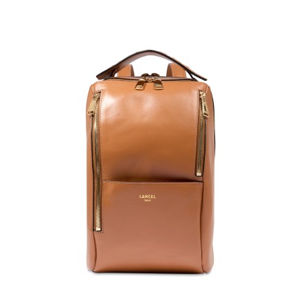 ORIGAMI DE LANCEL SAC À DOS ZIPPÉ S CAMEL