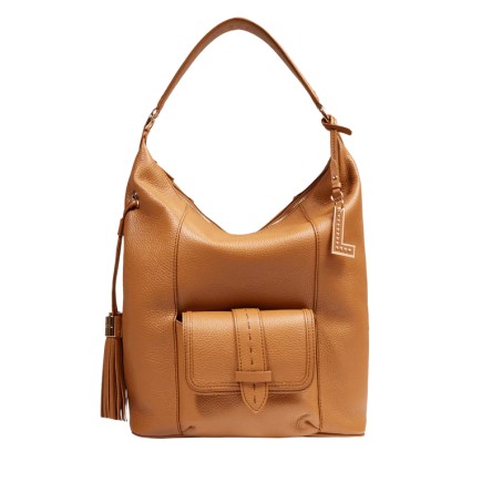 SAC HOBO ZIPPÉ M PREMIER FLIRT CAMEL LANCEL