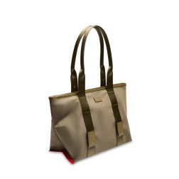 SAC CABAS M MISTRAL ROLLABLE DE LANCEL KAKI FONCÉ