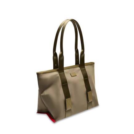 SAC CABAS M MISTRAL ROLLABLE DE LANCEL KAKI FONCÉ