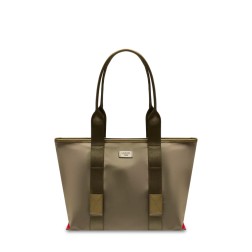 SAC CABAS M MISTRAL ROLLABLE DE LANCEL KAKI FONCÉ